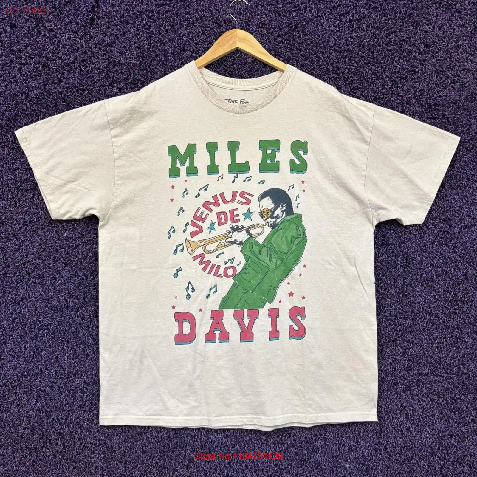 Vintage Fashion Jersey - Miles Davis Venus De Milo T