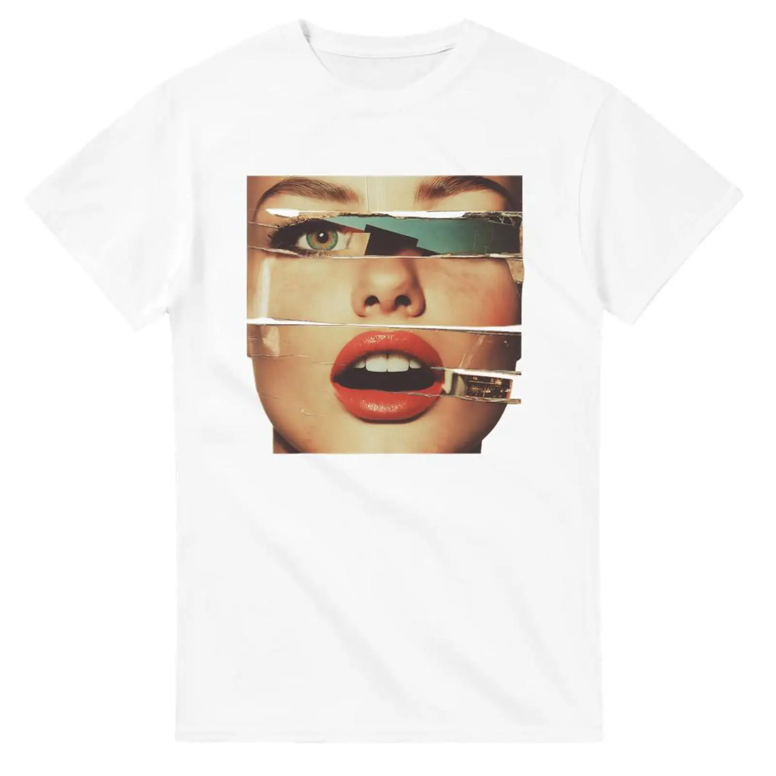 Vintage Fashion Collage - Sexy 90s Collage illustrations Woman's Face