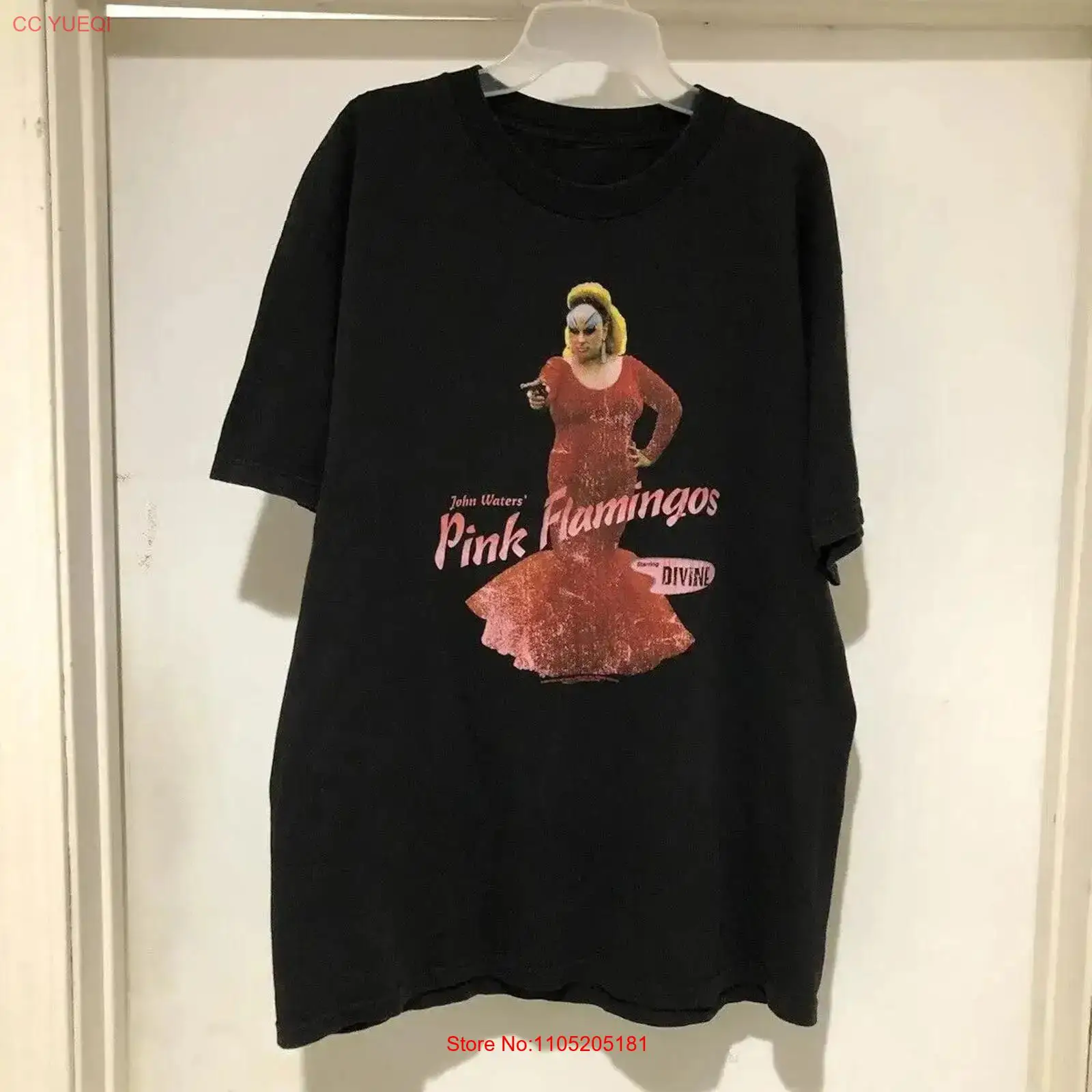 Vintage Fashion Jersey - Vintage 90s John Waters Pink Flamingos