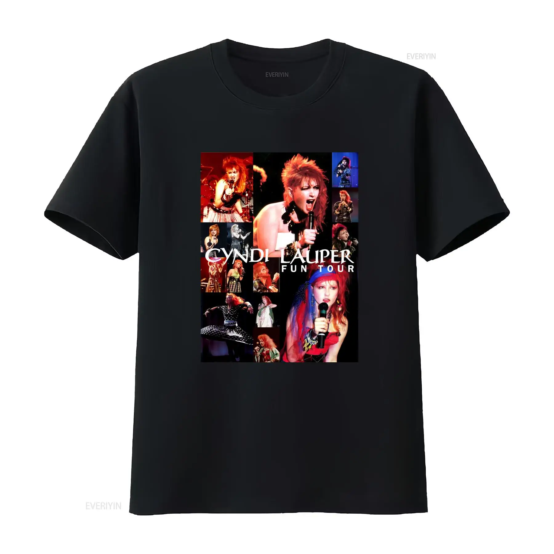 Vintage Fashion Jersey - Cyndi Lauper Fun Tour T Shirt