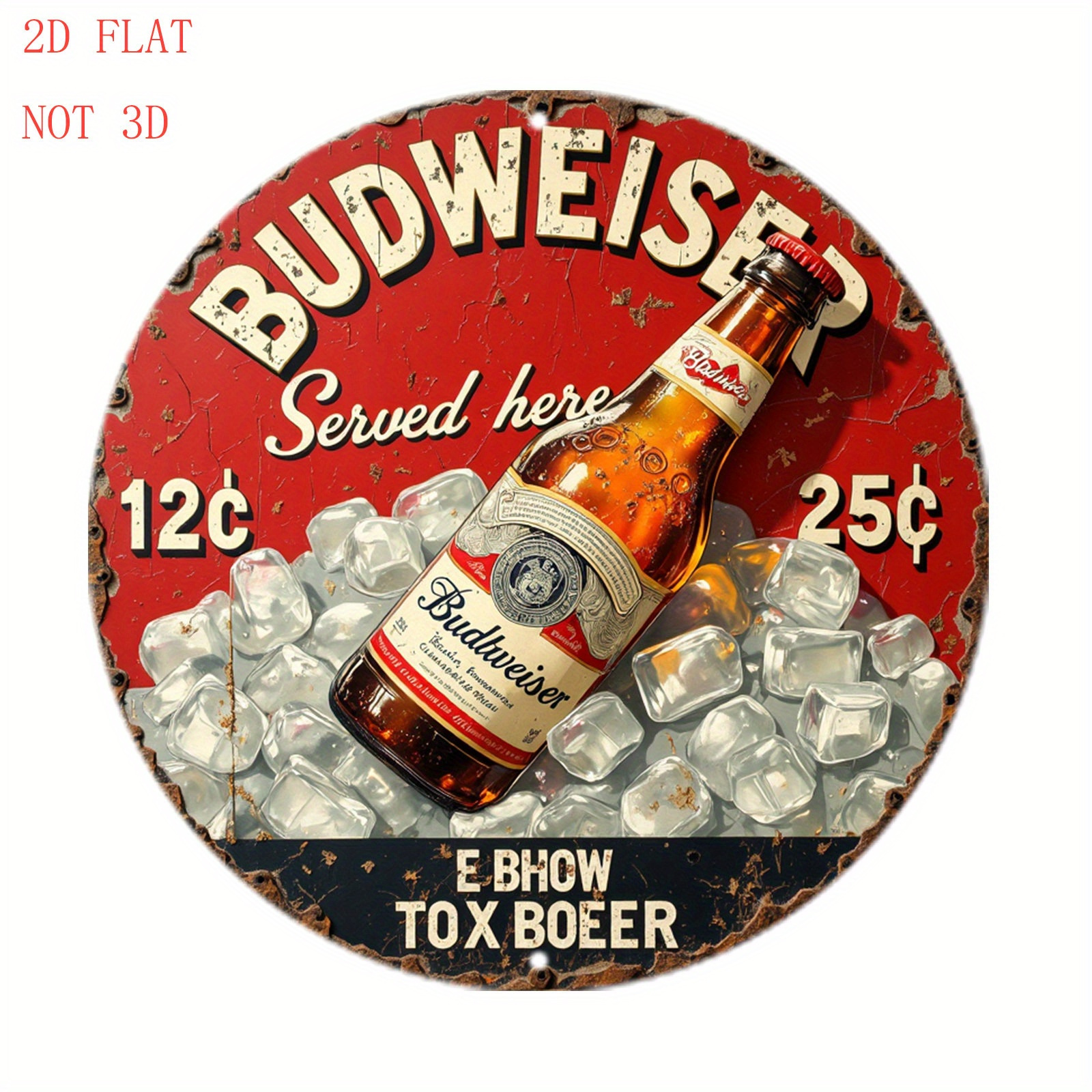 1pc Vintage Beer Logo Metal Wa - مراجعة Vintage Fashion Plates وسعره