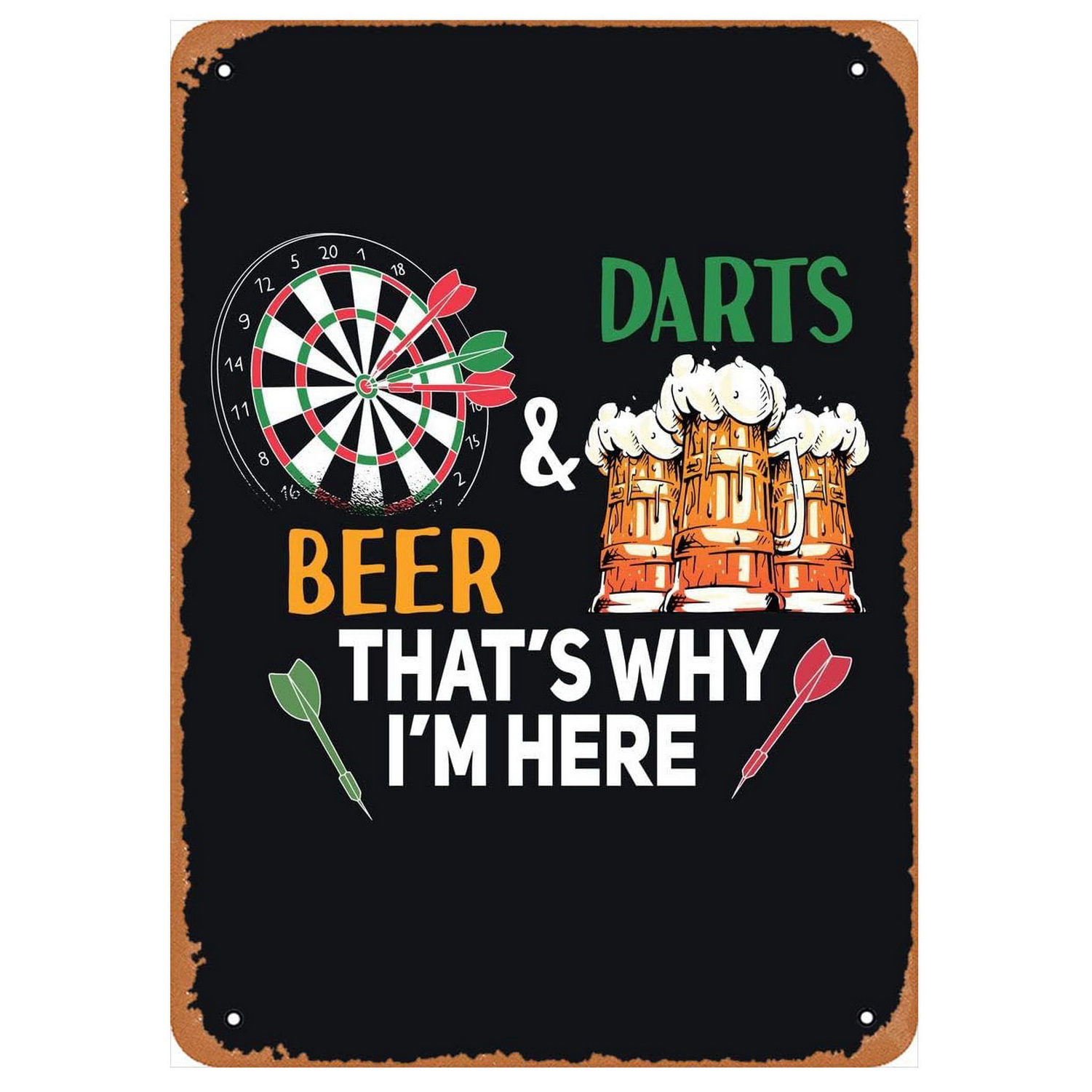 Vintage Darts & Beer Tin Sign, - مراجعة Vintage Fashion Plates وسعره