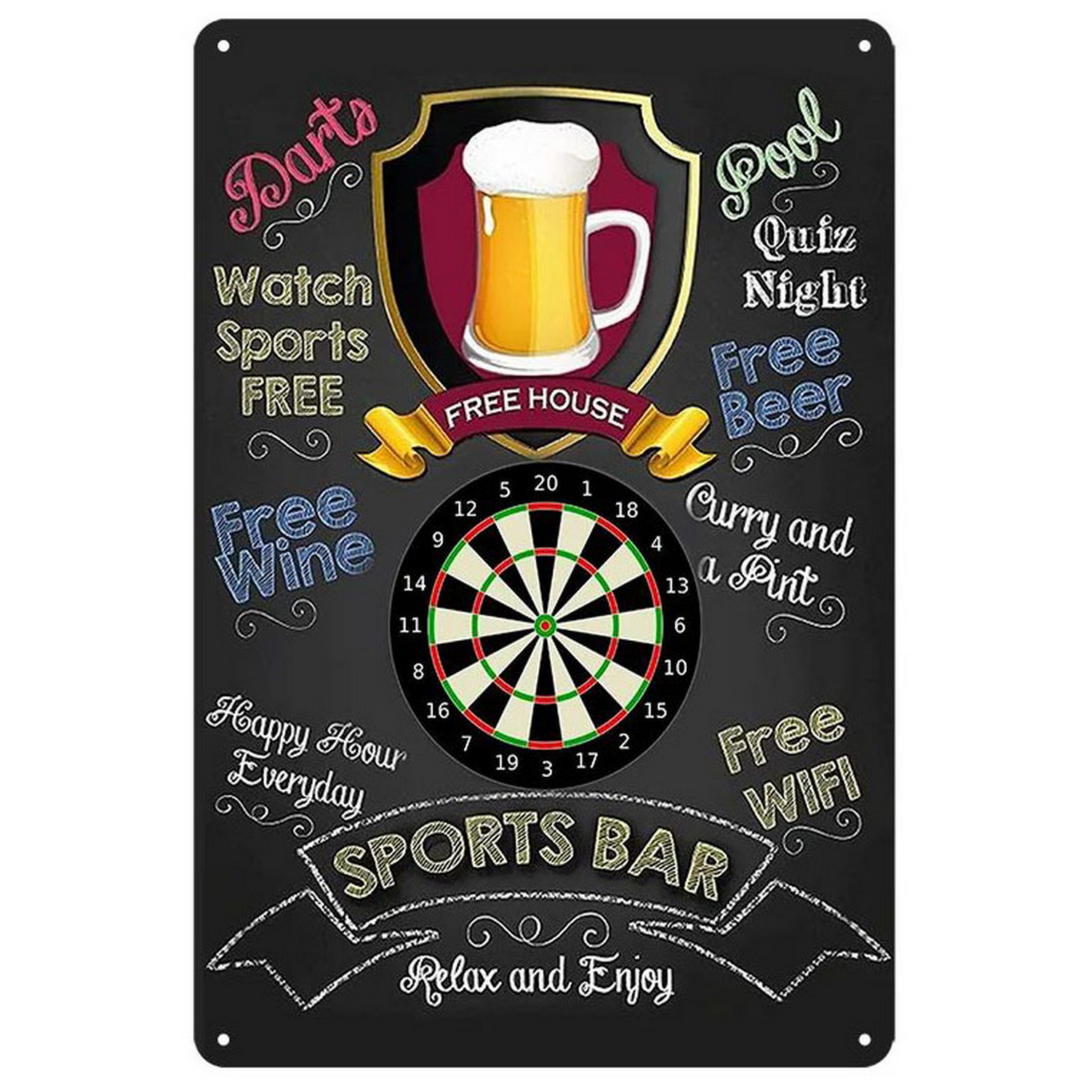 Vintage Darts & Beer Tin Sign, - مراجعة Vintage Fashion Plates وسعره