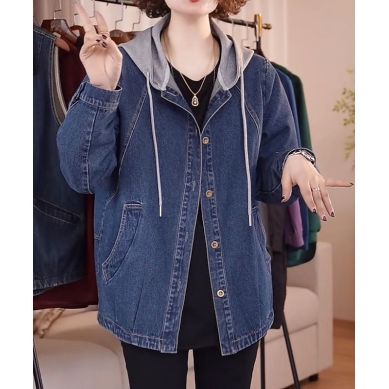 European High-Quality Denim Ja - مراجعة Patchwork Jean Jacket وسعره