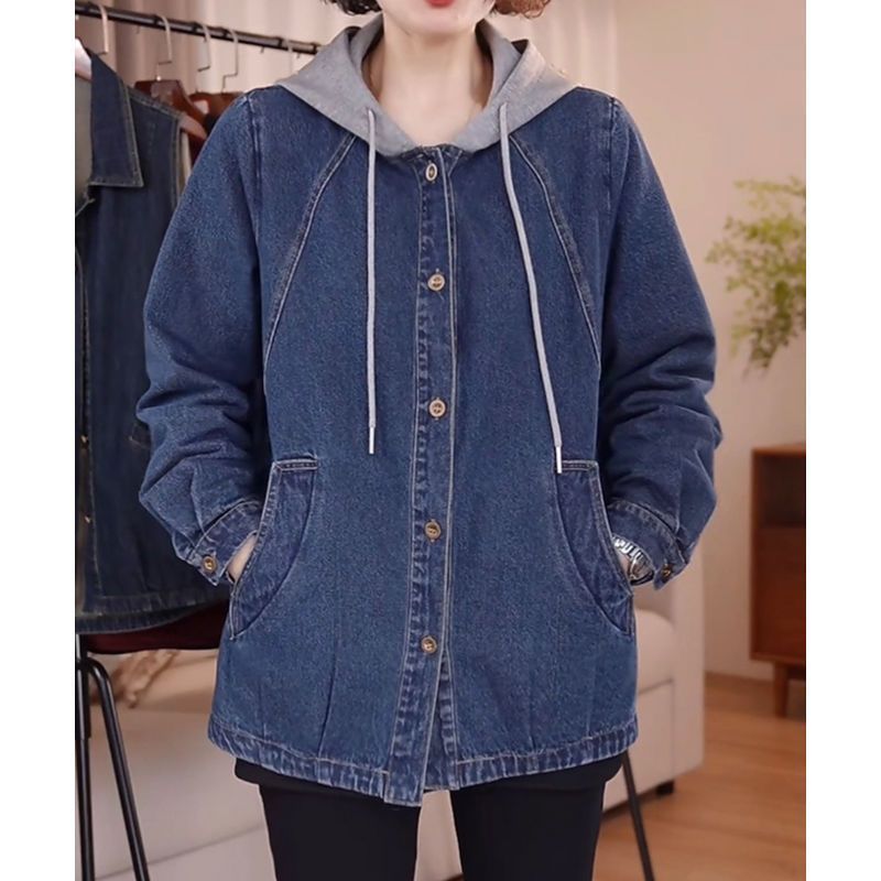 European High-Quality Denim Ja - مراجعة Patchwork Jean Jacket وسعره