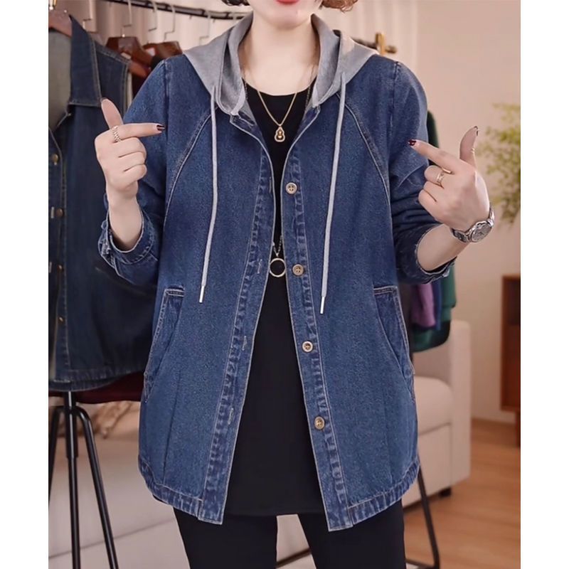 European High-Quality Denim Ja - مراجعة Patchwork Jean Jacket وسعره