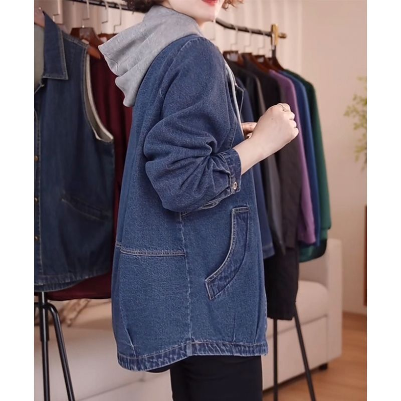 European High-Quality Denim Ja - مراجعة Patchwork Jean Jacket وسعره