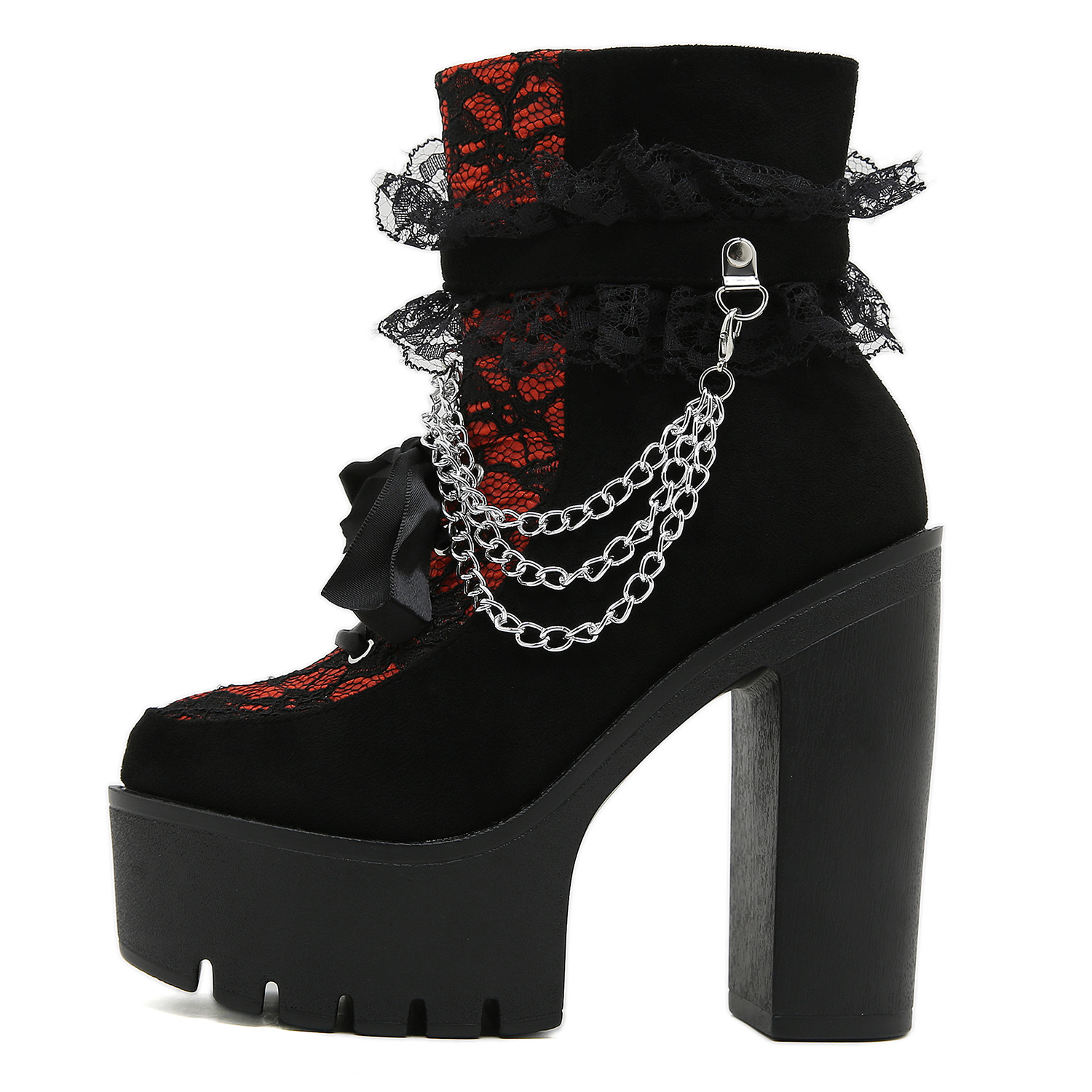 Gdgydh Vintage Gothic Lace Ank - مراجعة Vintage Fashion Boots وسعره