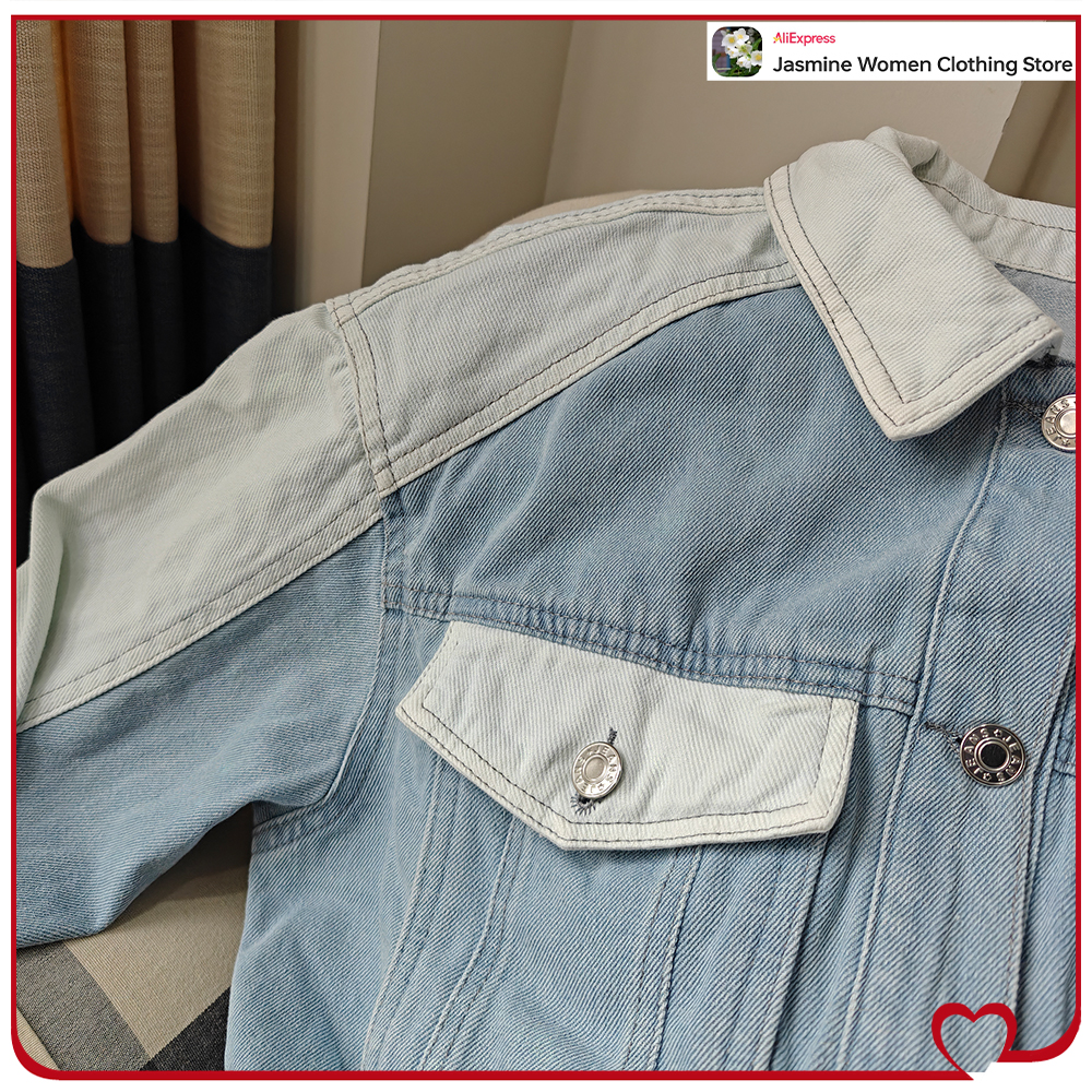 Casual Cowgirl Co-ord Sets Sty - مراجعة Patchwork Jean Jacket وسعره
