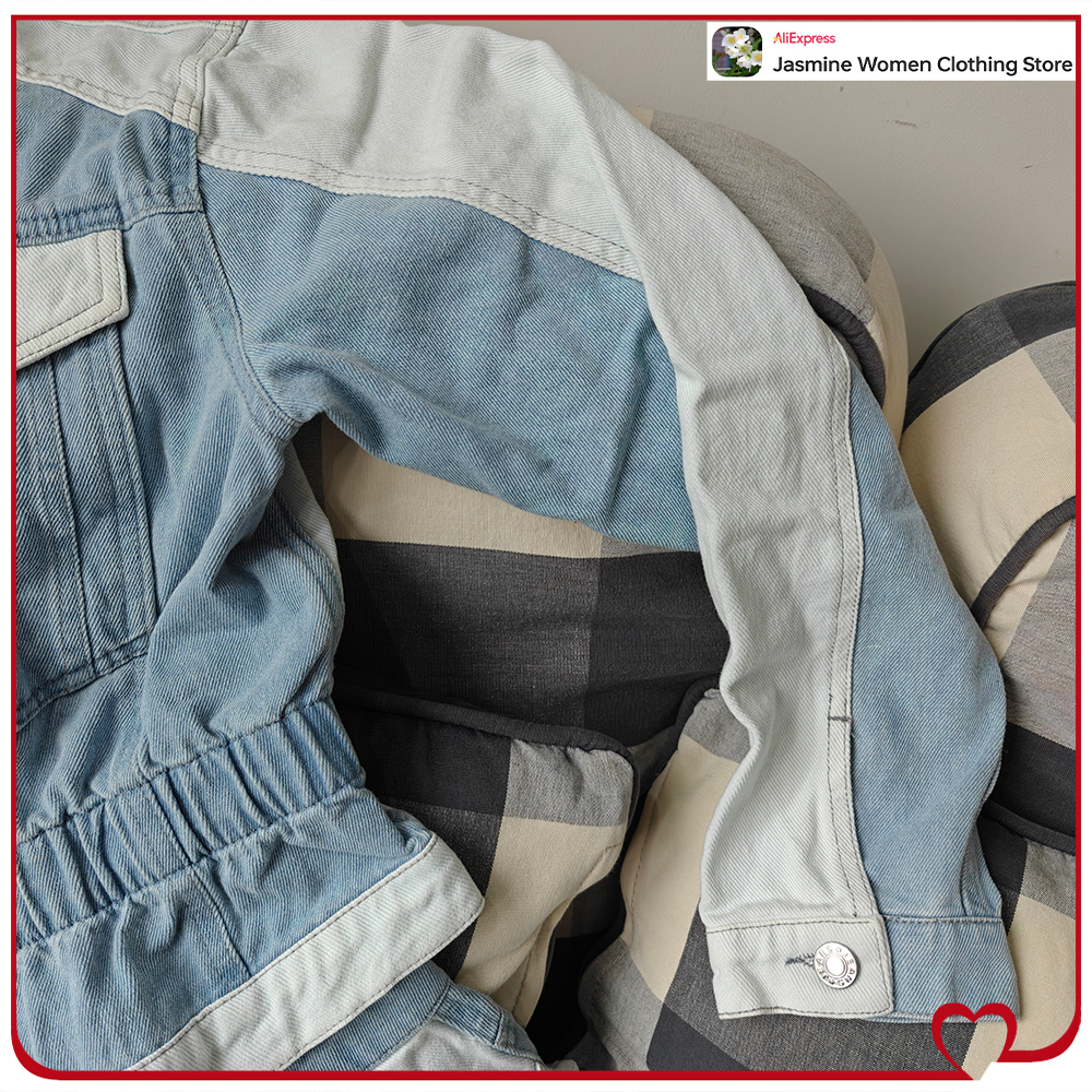 Casual Cowgirl Co-ord Sets Sty - مراجعة Patchwork Jean Jacket وسعره