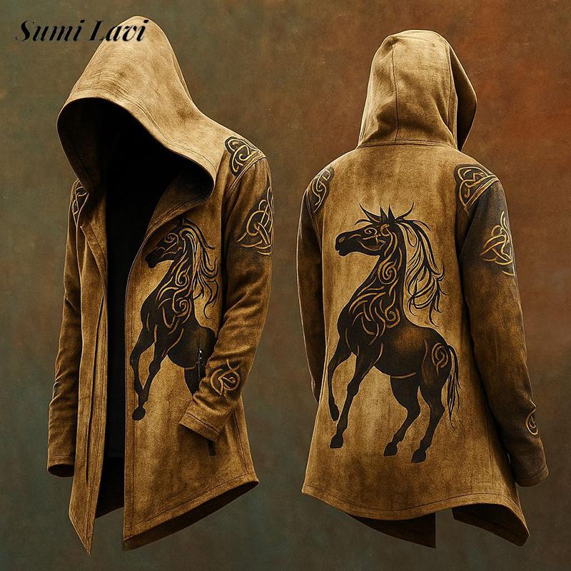 Vintage Goth Printed Hooded Co - مراجعة Vintage Fashion Postcards وسعره