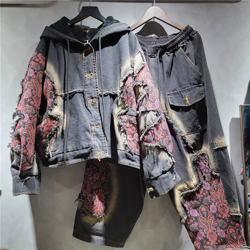 WTHT Fashion Women's Wash Patc - مراجعة Patchwork Jean Jacket وسعره