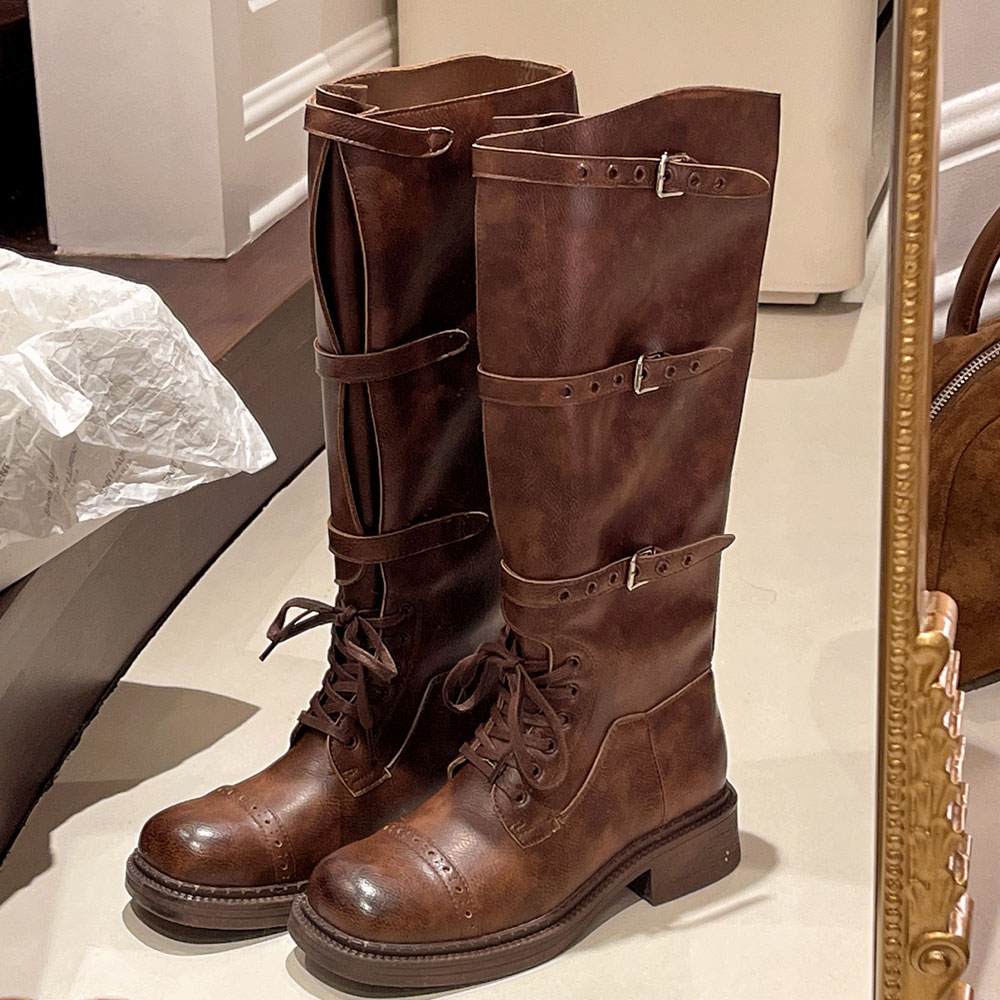 Women's Knee High Boots Vintag - مراجعة Vintage Fashion Boots وسعره