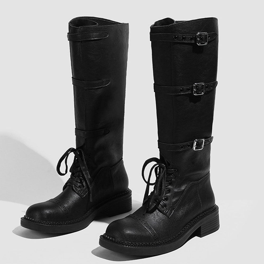 Women's Knee High Boots Vintag - مراجعة Vintage Fashion Boots وسعره
