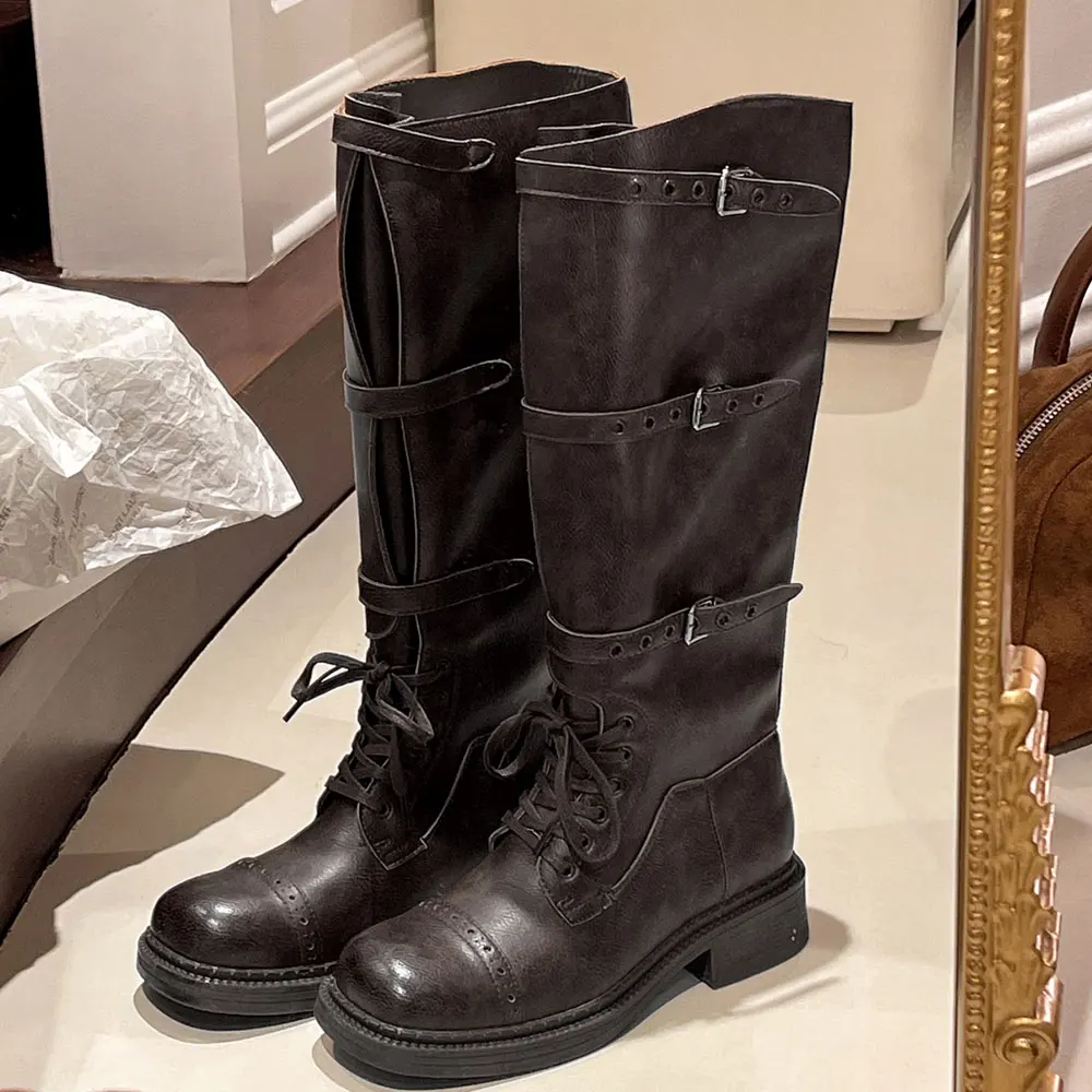 Women's Knee High Boots Vintag - مراجعة Vintage Fashion Boots وسعره