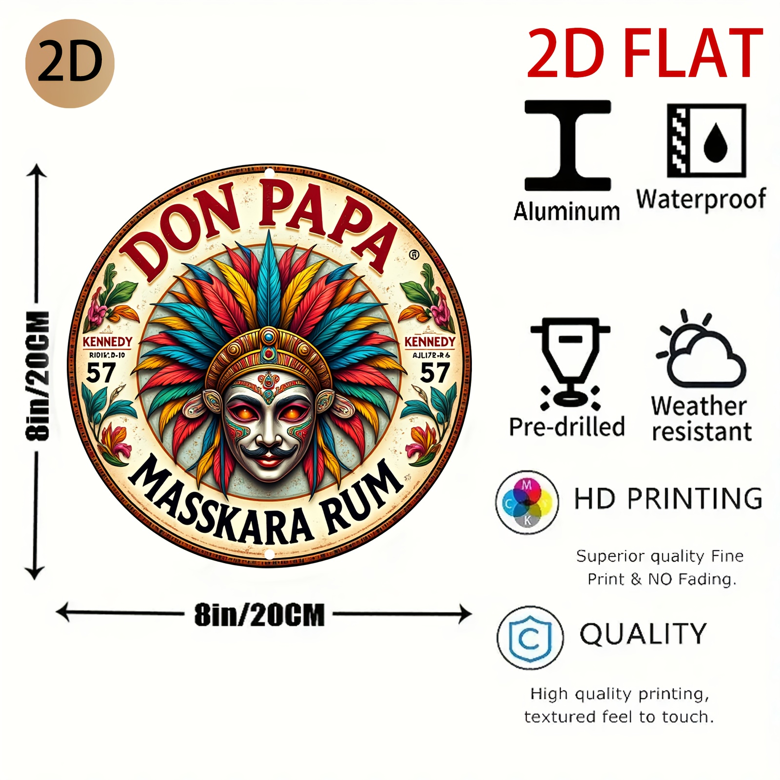 Vintage Don Papa Masskara Rum  - مراجعة Vintage Fashion Plates وسعره