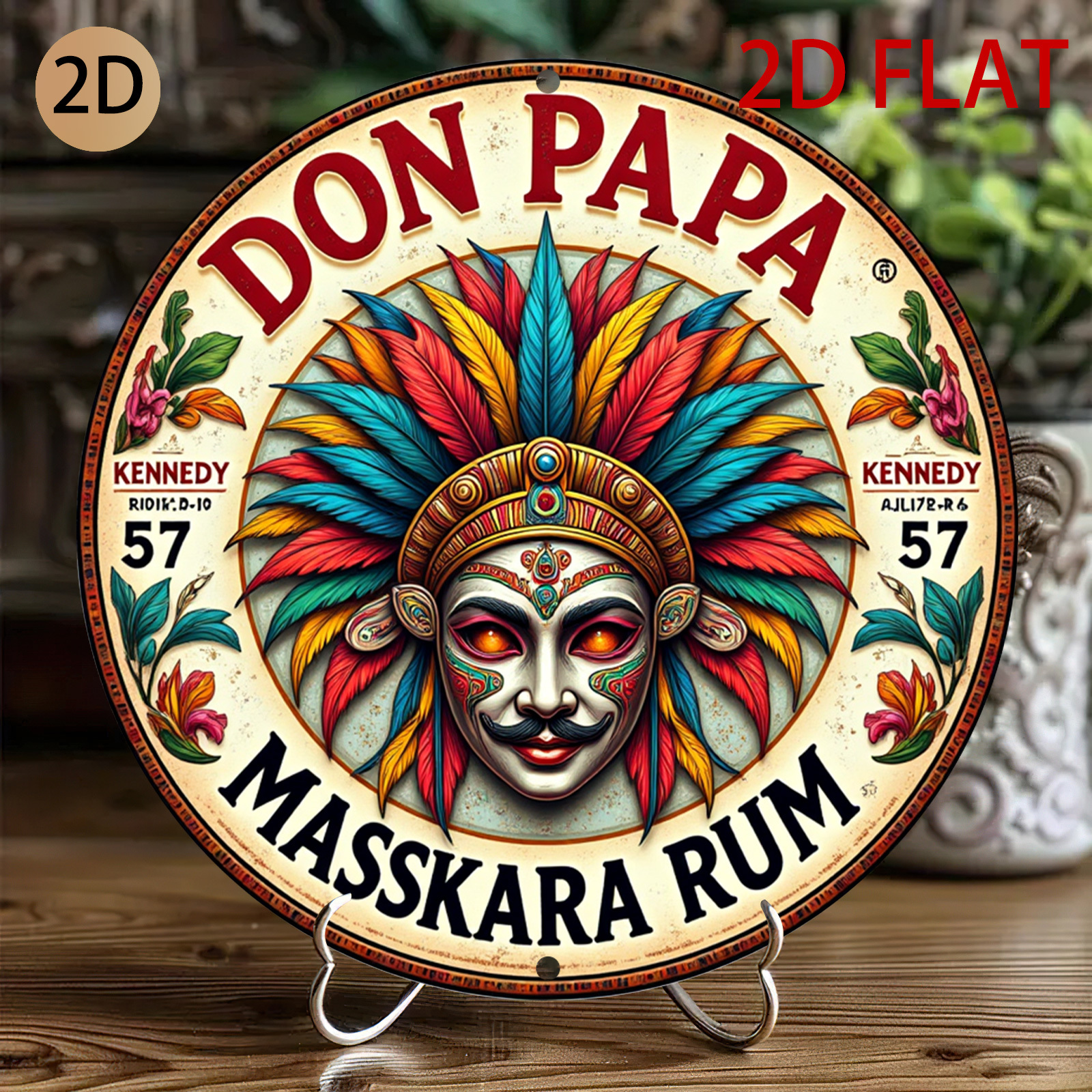 Vintage Don Papa Masskara Rum  - مراجعة Vintage Fashion Plates وسعره