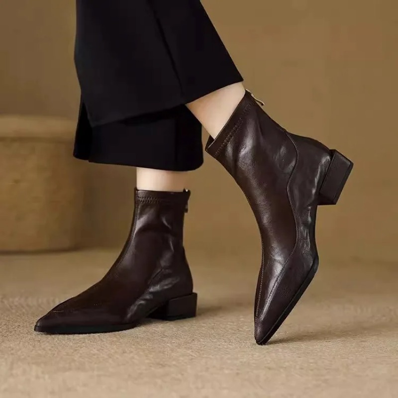 Fashion Vintage Thick Heels Wo - مراجعة Vintage Fashion Boots وسعره