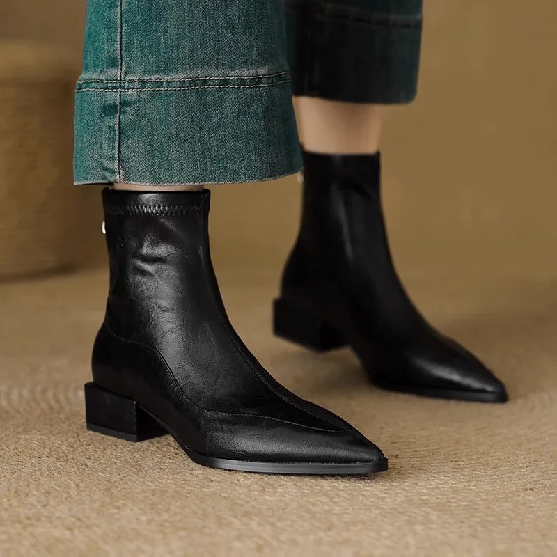 Fashion Vintage Thick Heels Wo - مراجعة Vintage Fashion Boots وسعره