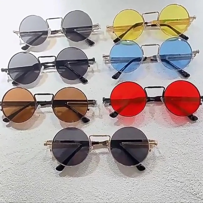Vintage Metal Frame Round Sung - مراجعة Vintage Outdoor Fashion وسعره