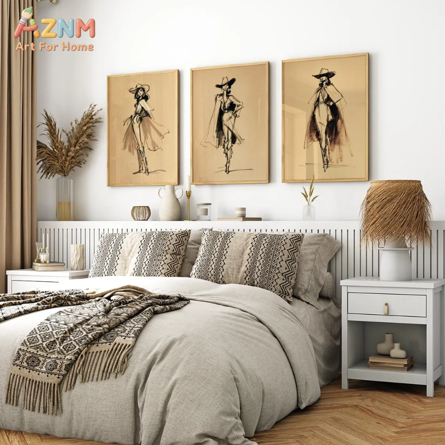 AZNM Vintage Cowgirl Sketch Ca - مراجعة Vintage Fashion Sketches وسعره