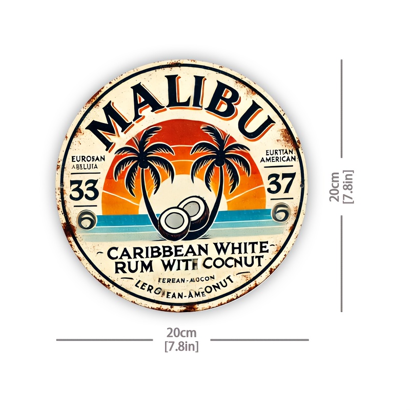 Vintage Malibu Rum Coconut Alu - مراجعة Vintage Fashion Plates وسعره