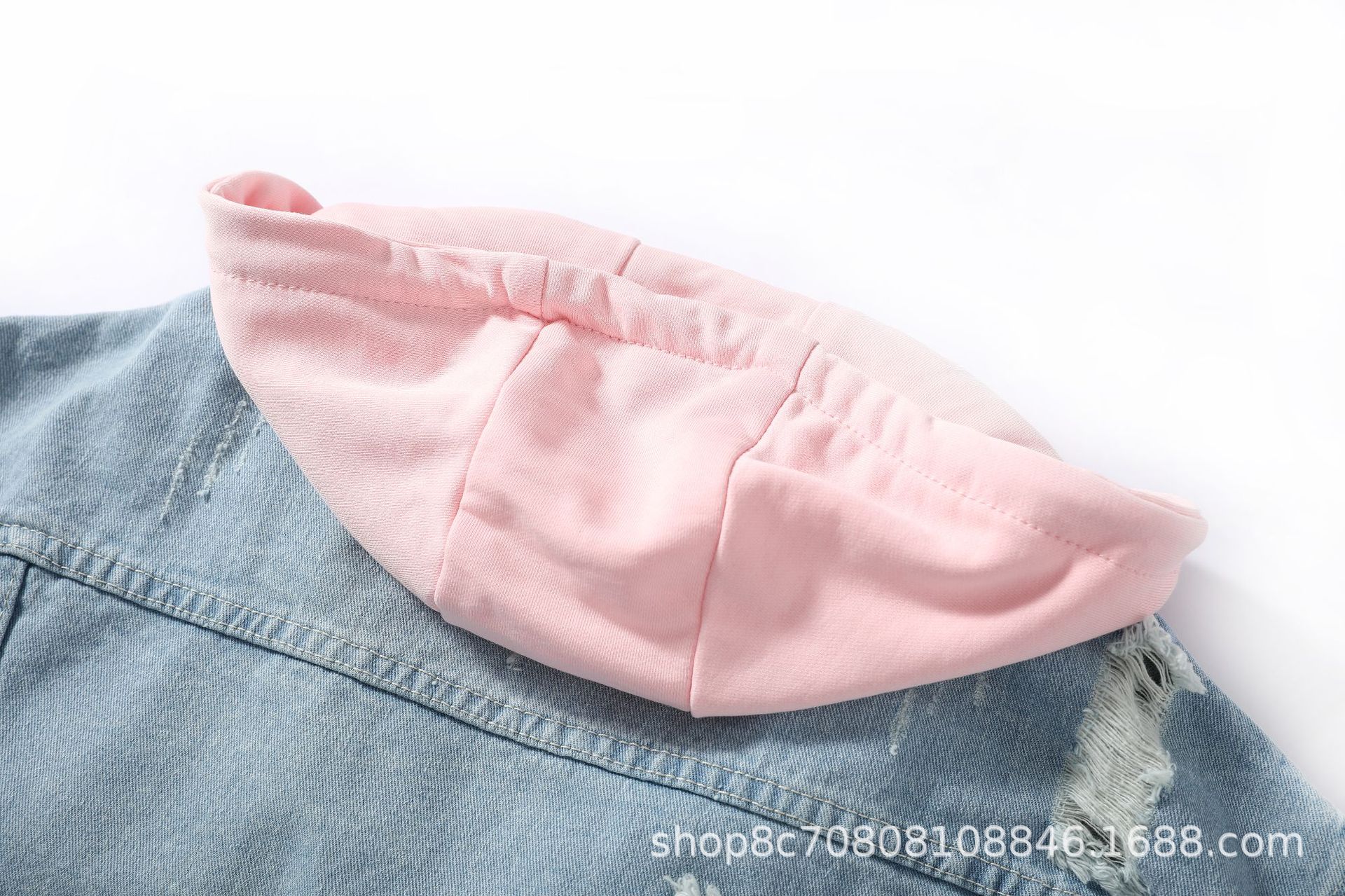 European Style Loose Hooded Pa - مراجعة Patchwork Jean Jacket وسعره