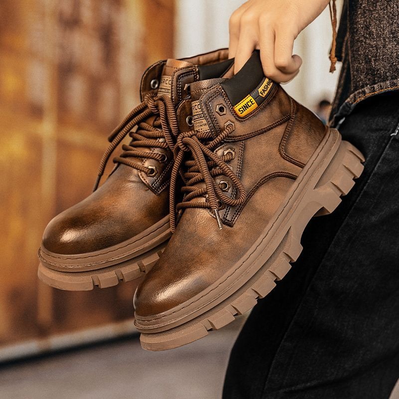 Vintage Men Platform Ankle Boo - مراجعة Vintage Fashion Boots وسعره