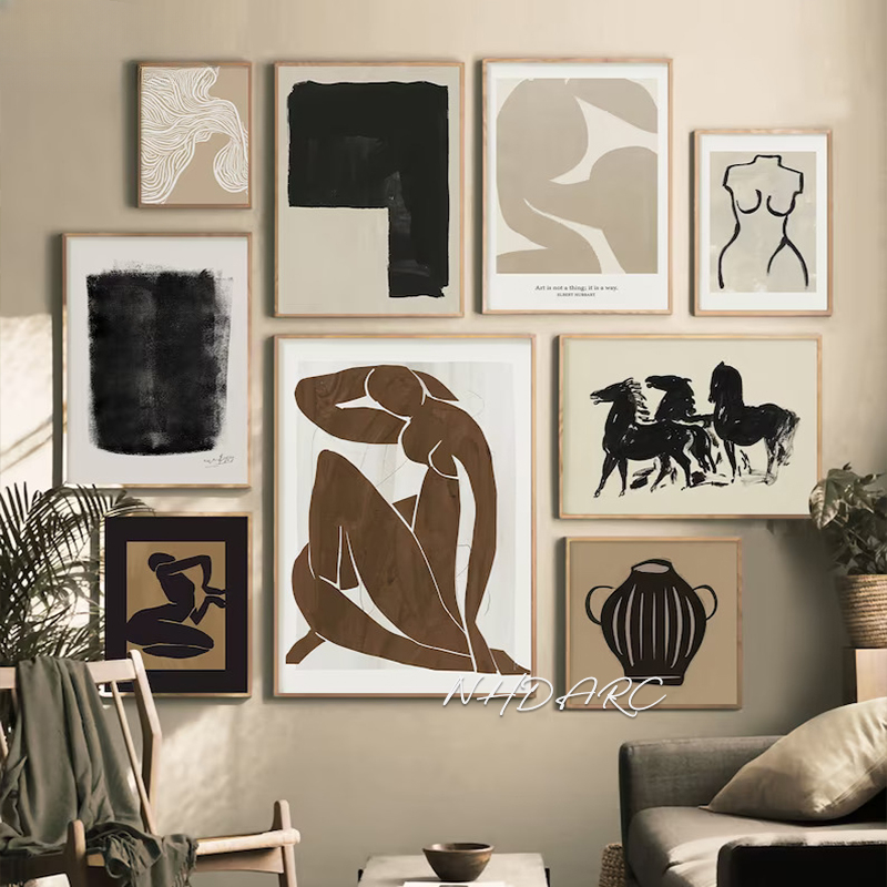 Scandinavian Minimalist Wall A - مراجعة Vintage Fashion Sketches وسعره
