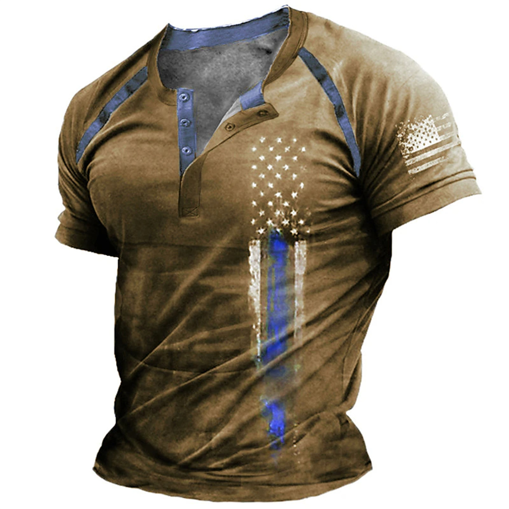 Funny 3D American Flag Print M - مراجعة Vintage Fashion For Men وسعره