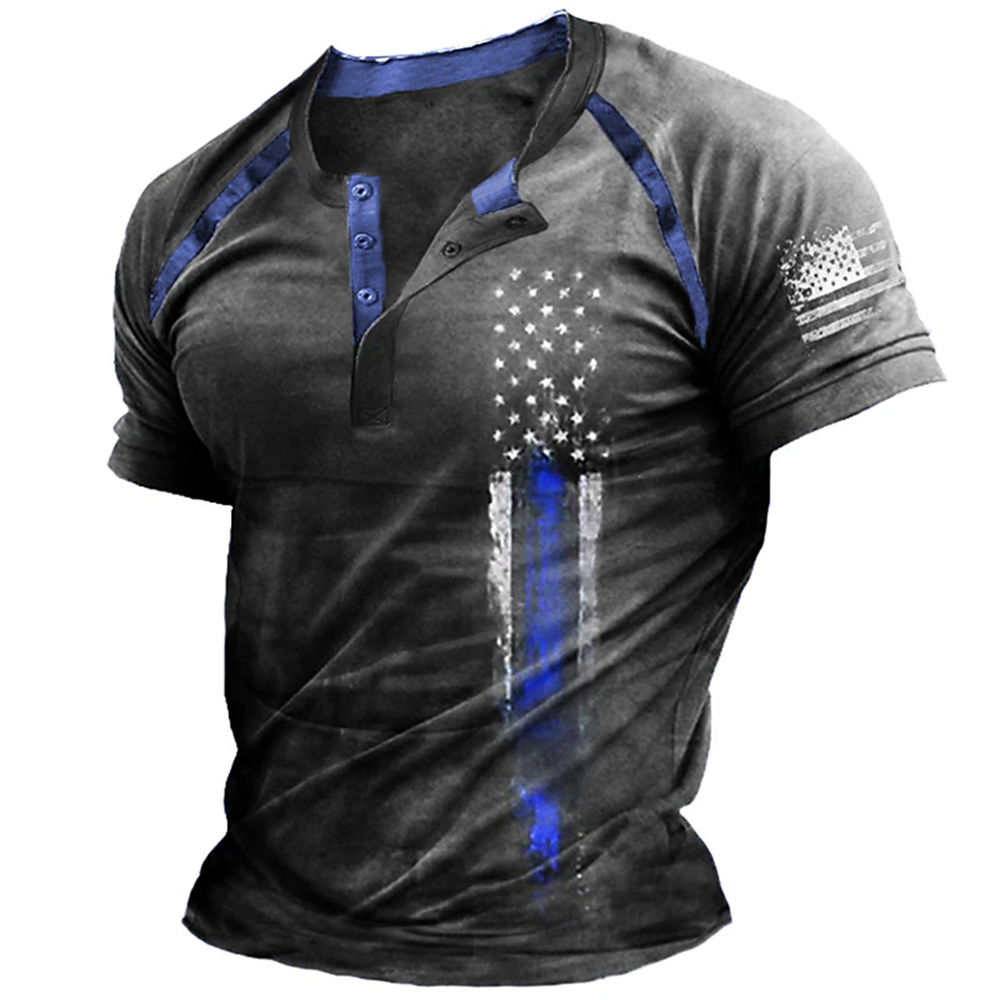 Funny 3D American Flag Print M - مراجعة Vintage Fashion For Men وسعره