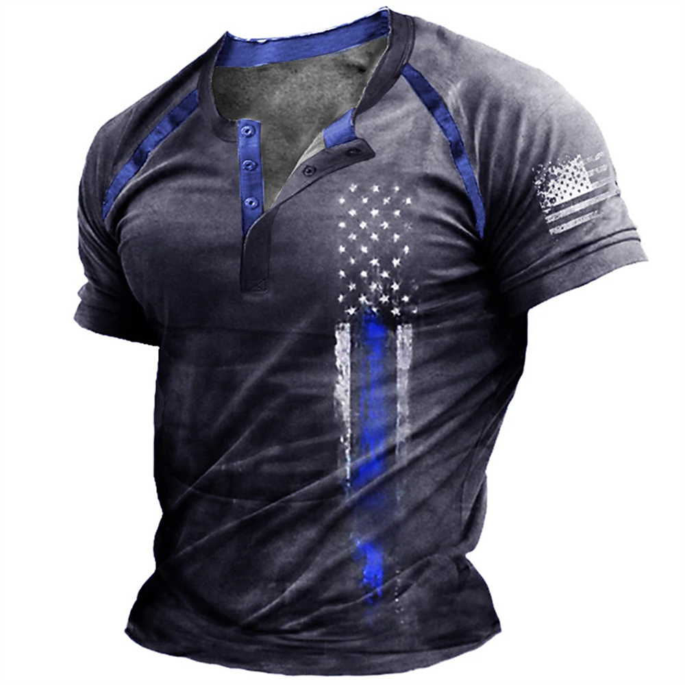 Funny 3D American Flag Print M - مراجعة Vintage Fashion For Men وسعره