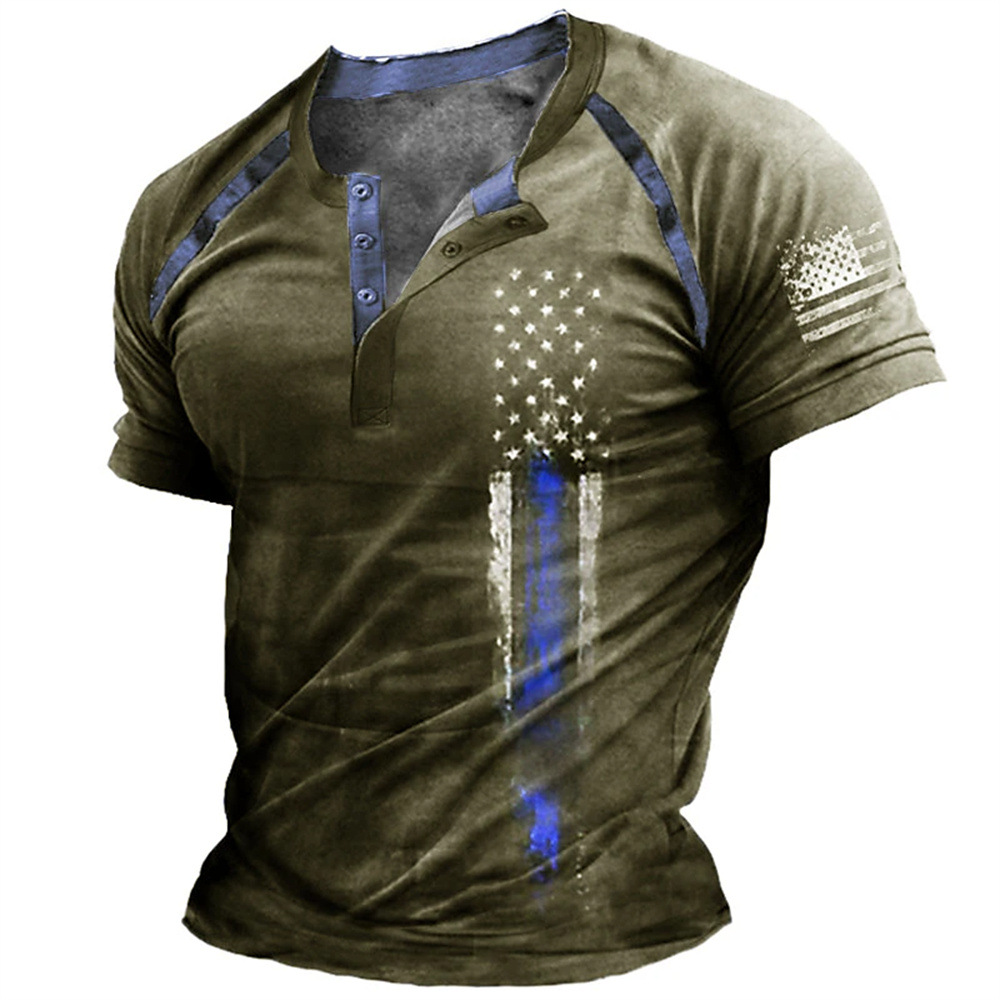 Funny 3D American Flag Print M - مراجعة Vintage Fashion For Men وسعره