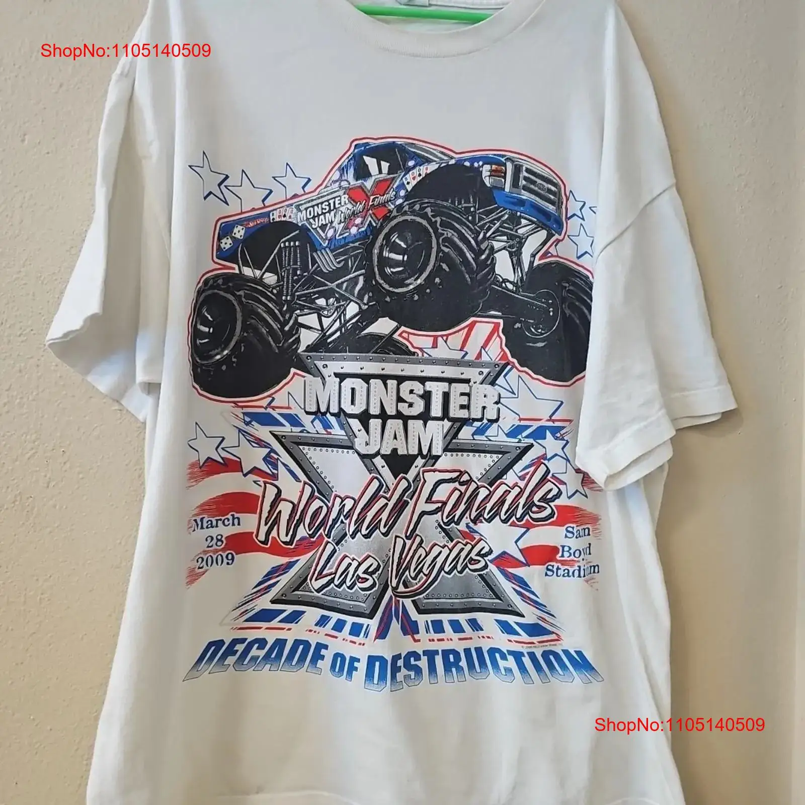 Monster Jam World Finals T Shi - مراجعة Vintage Fashion Las Vegas وسعره