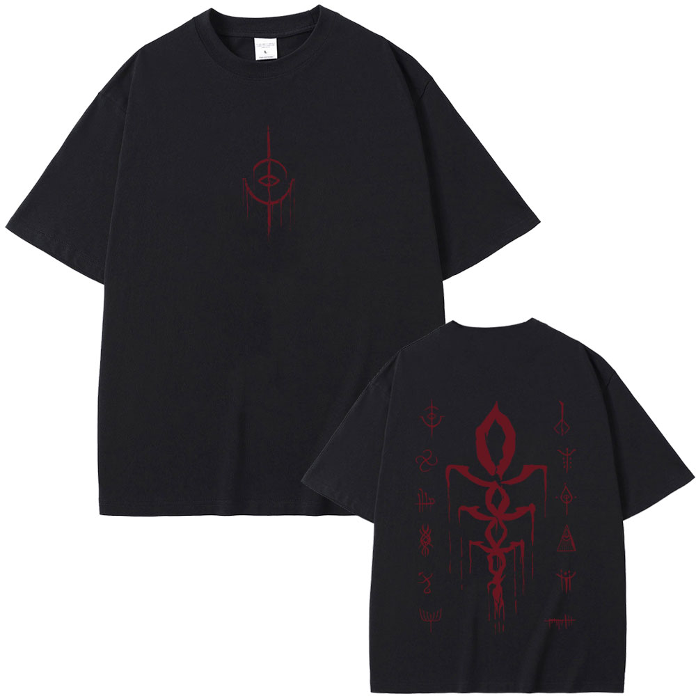 Game Bloodborne Logo Print T-s - مراجعة Vintage Fashion Game وسعره