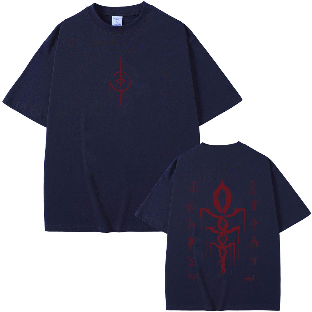 Game Bloodborne Logo Print T-s - مراجعة Vintage Fashion Game وسعره