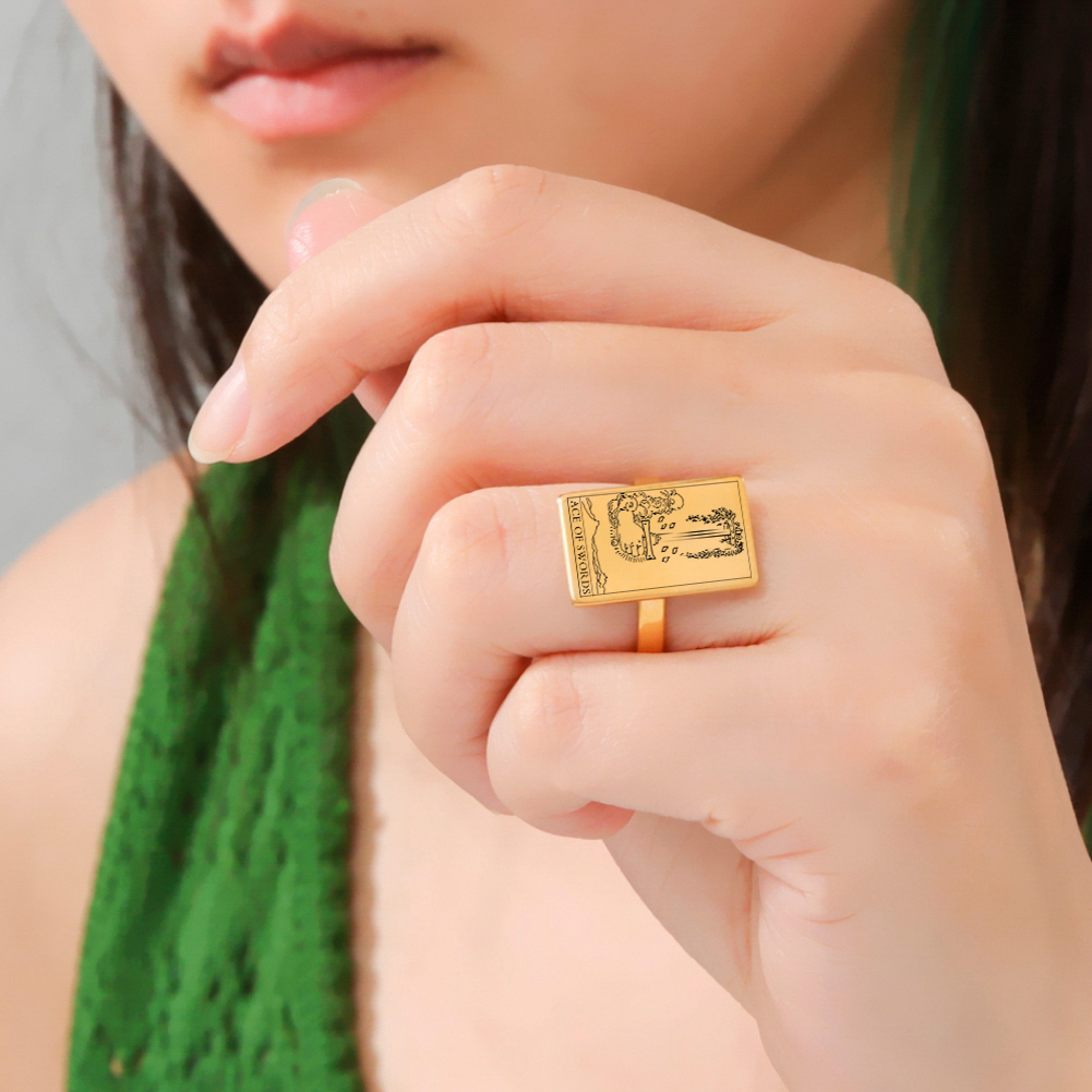 LIKGREAT Tarot Cards Ring The  - مراجعة Vintage Fashion Postcards وسعره