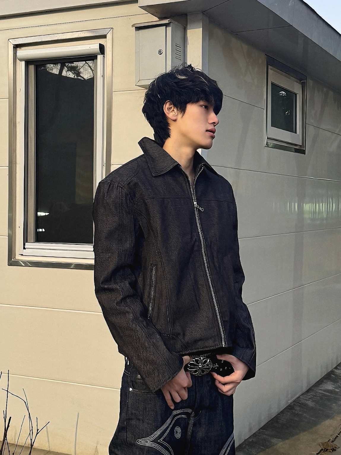 Classic American Style Men's S - مراجعة Patchwork Jean Jacket وسعره