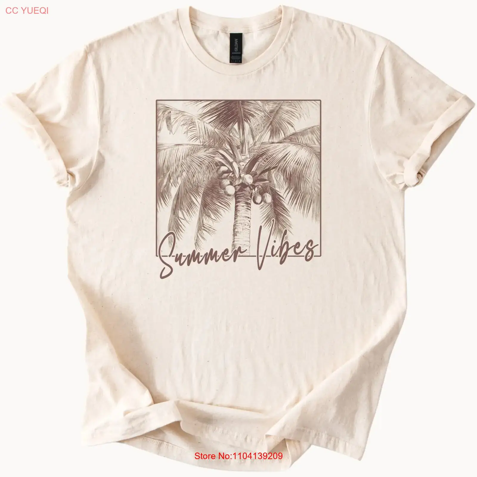 Summer Vibes Palm Tree T Shirt - مراجعة Vintage Vibes Fashion وسعره