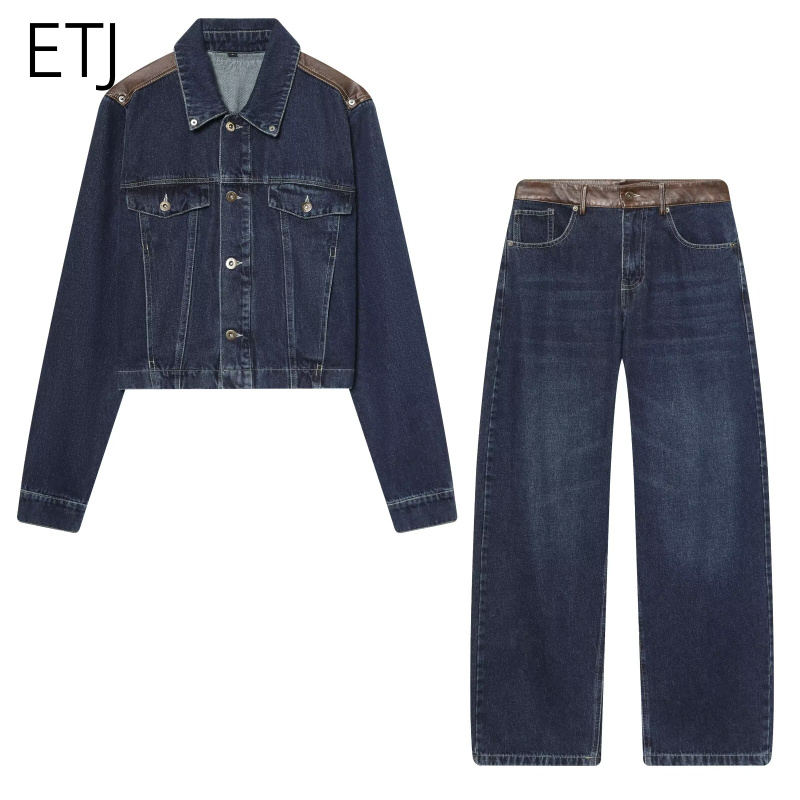 ETJ Women's Denim Jacket & Jea - مراجعة Patchwork Jean Jacket وسعره
