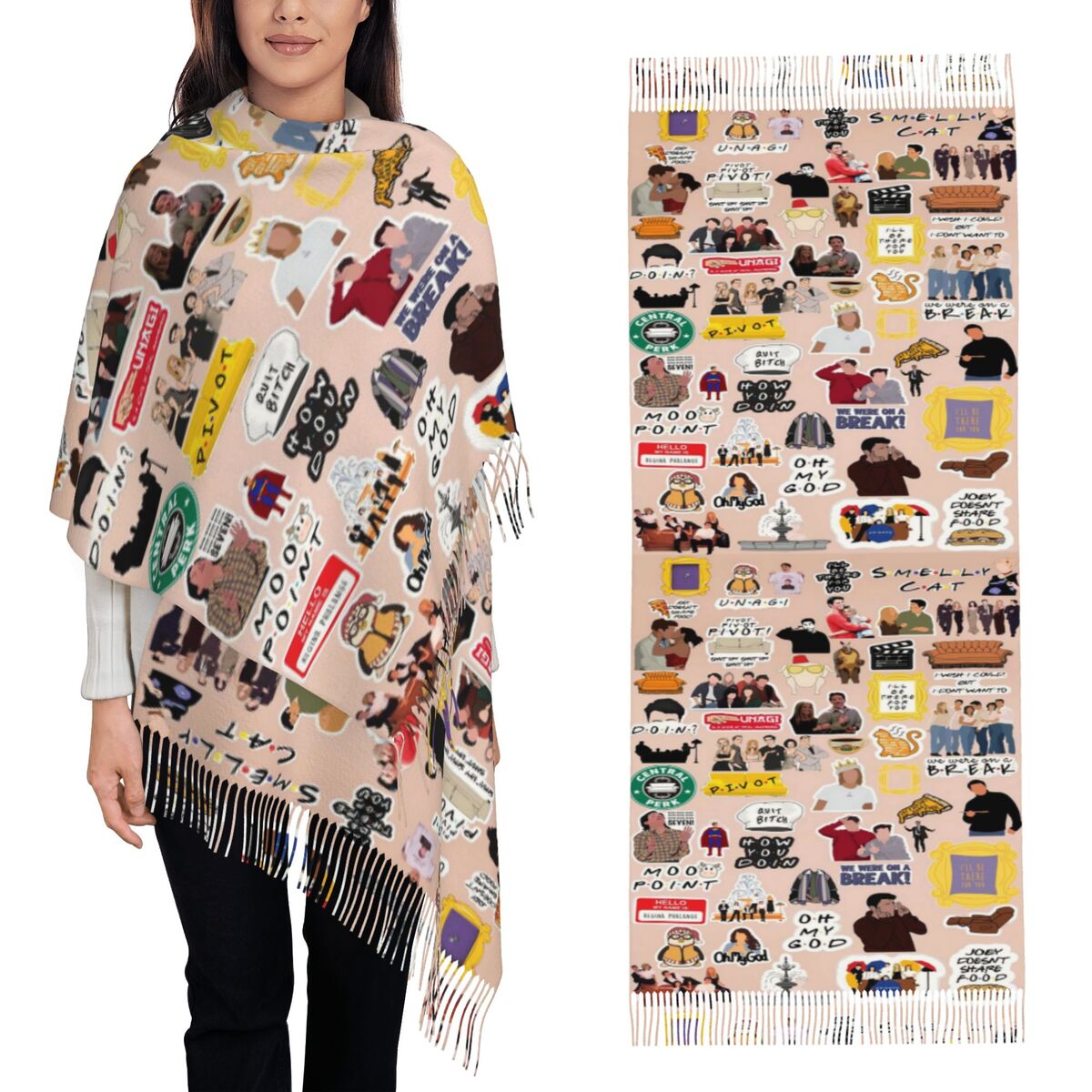 Vintage Friends TV Show Symbol - مراجعة Vintage Fashion Collage وسعره