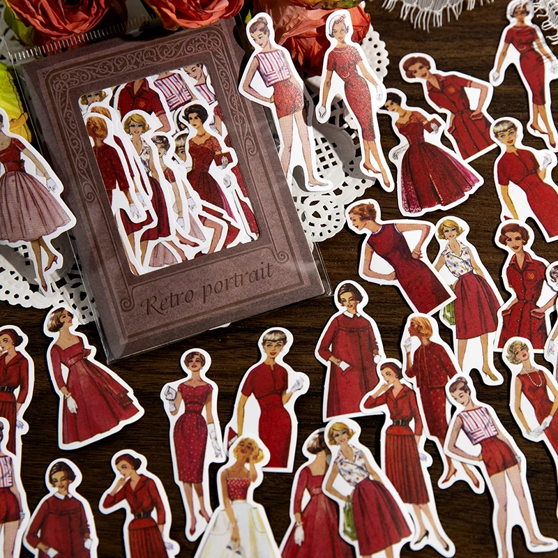 30pcs Vintage Ladies Gentleman - مراجعة Vintage Fashion Collage وسعره