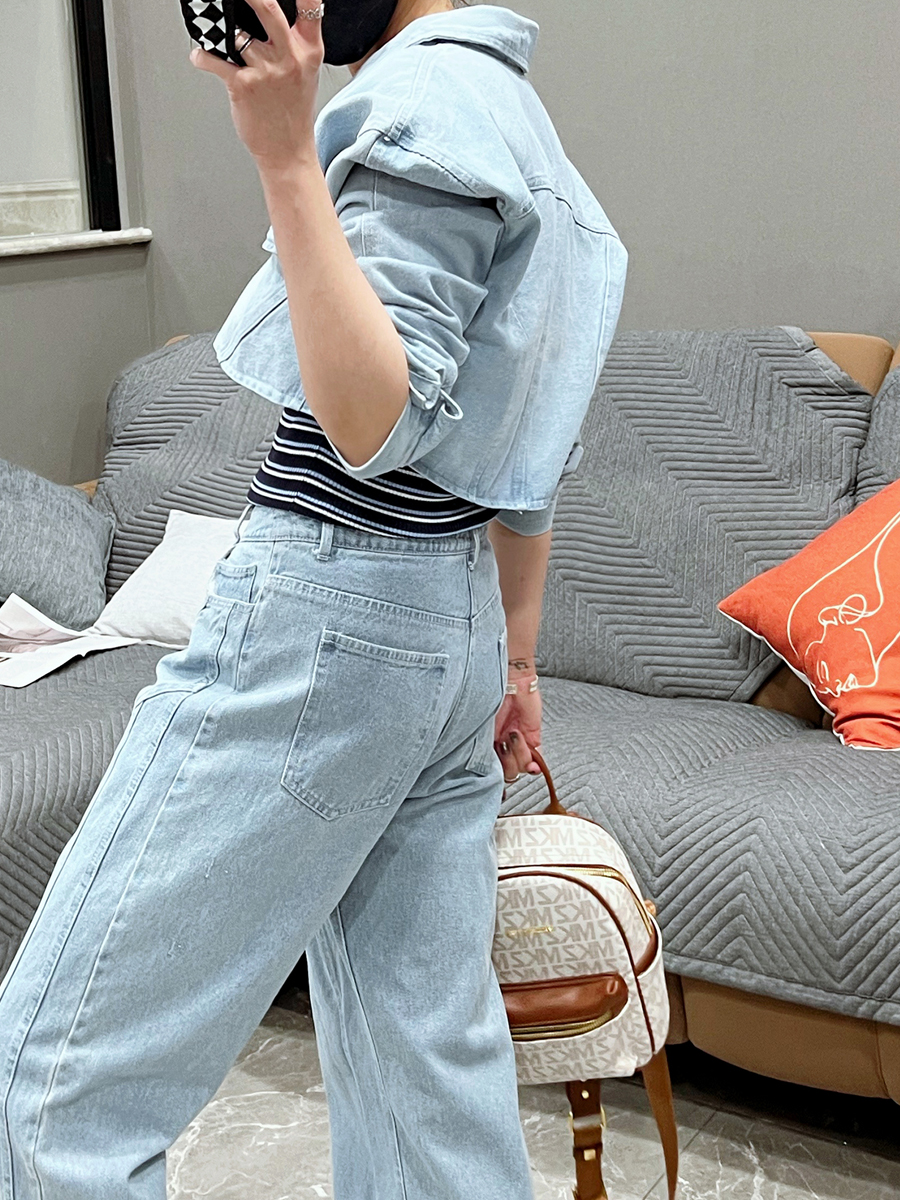Warmo Casual Denim Jacket Wome - مراجعة Patchwork Jean Jacket وسعره