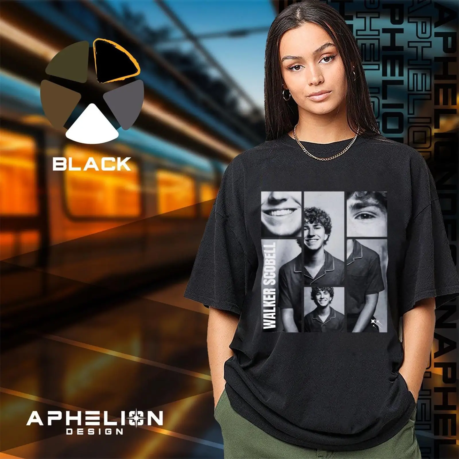 Walker Scobell Collage T Shirt - مراجعة Vintage Fashion Collage وسعره