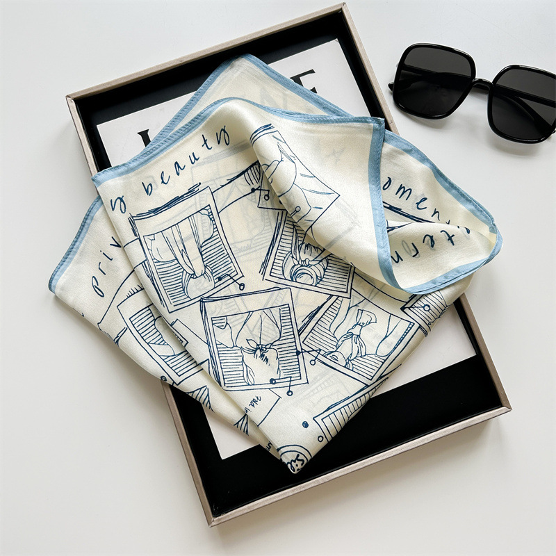 Vintage Sketch Print Satin Sma - مراجعة Vintage Fashion Sketches وسعره