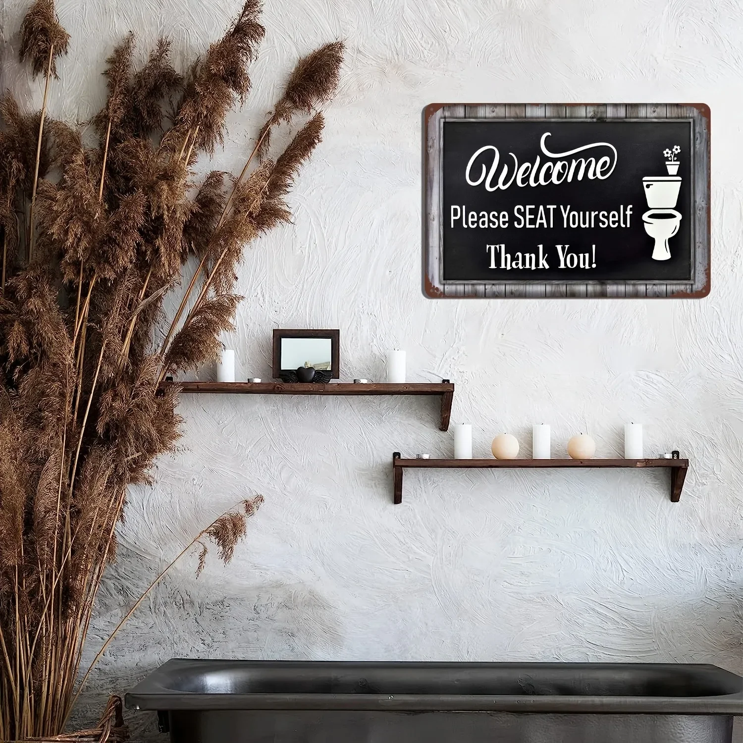 Funny Word Bathroom Decor Wari - مراجعة Vintage Fashion Plates وسعره
