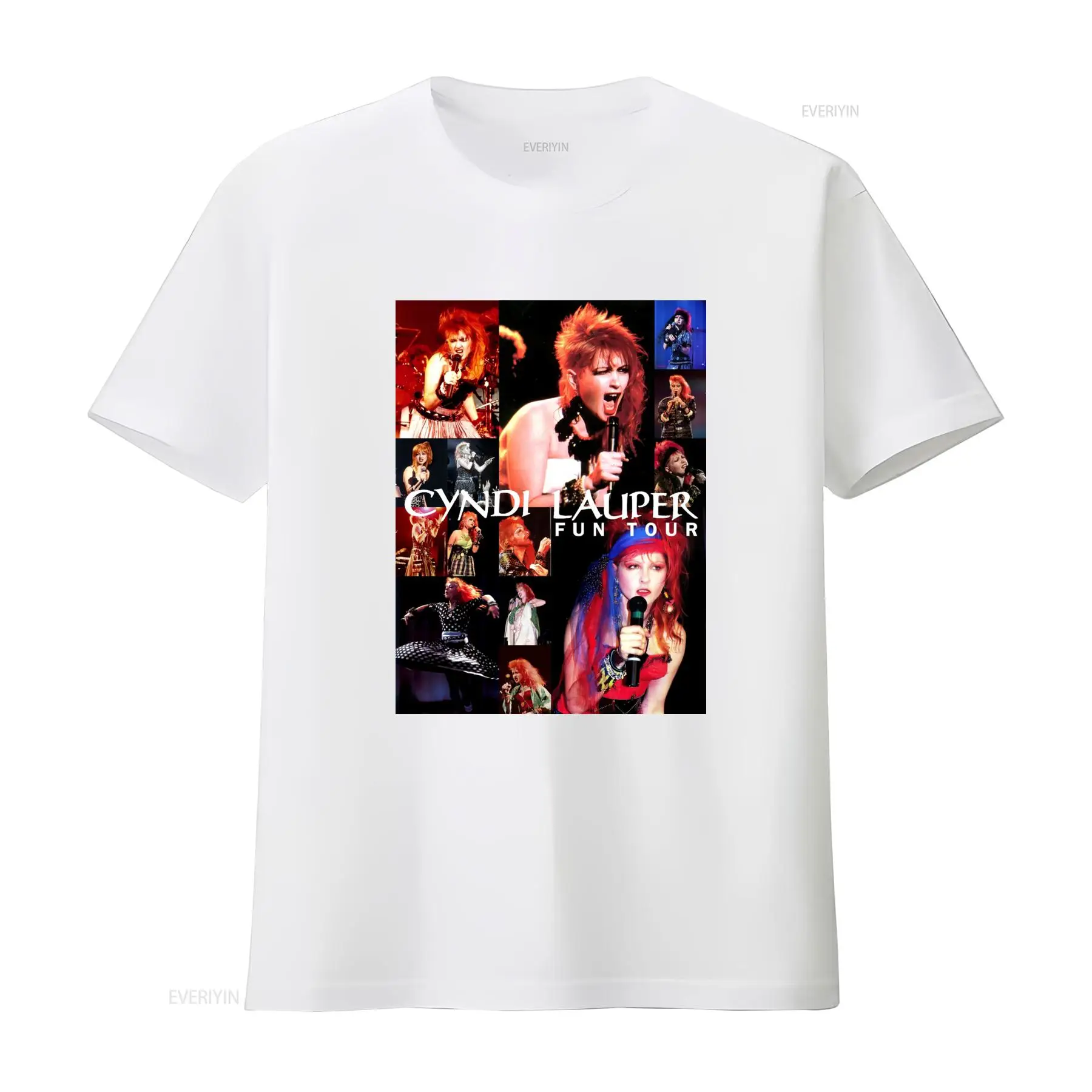 Cyndi Lauper Fun Tour T Shirt  - مراجعة Vintage Fashion Jersey وسعره