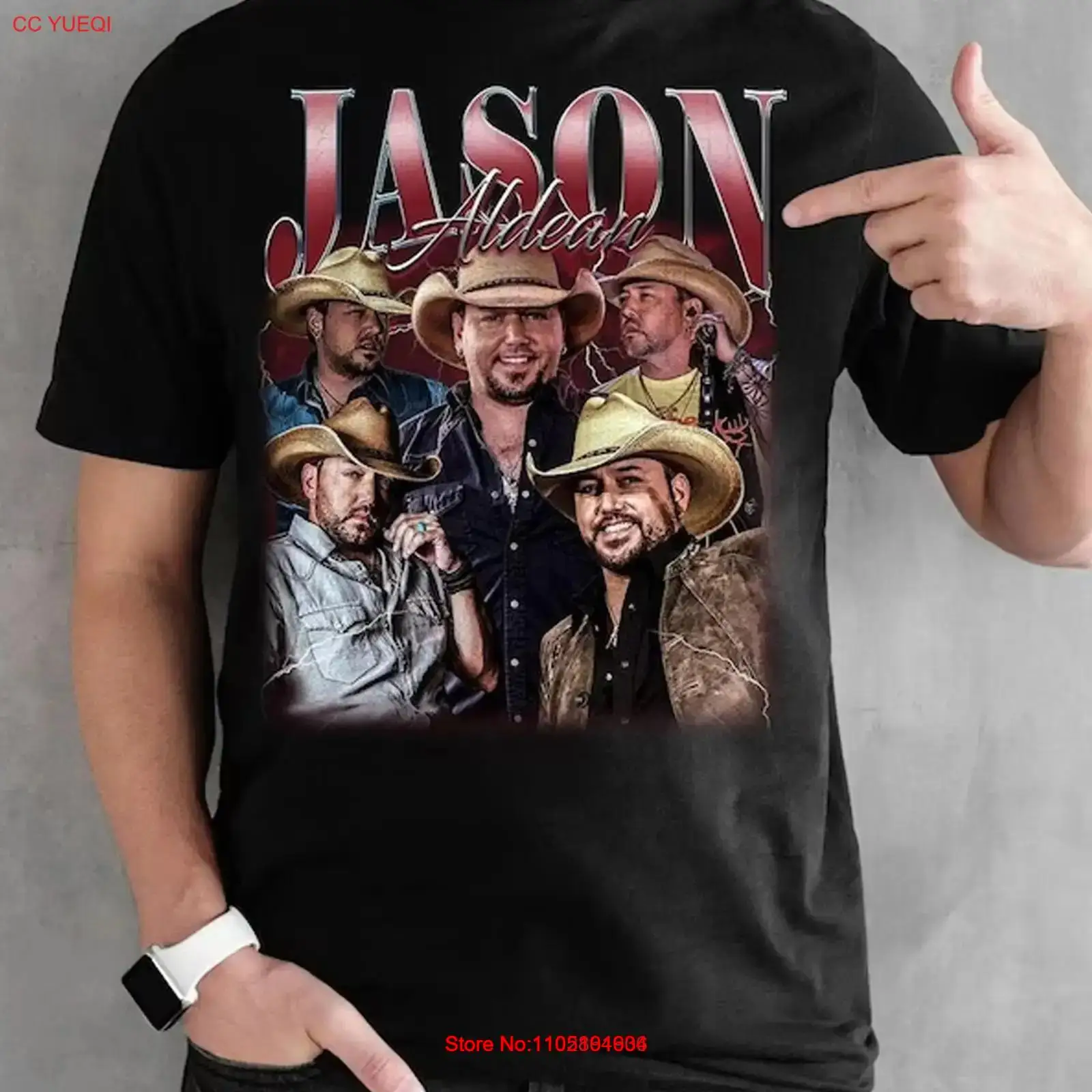 Jason Aldean VTG collage black - مراجعة Vintage Fashion Collage وسعره