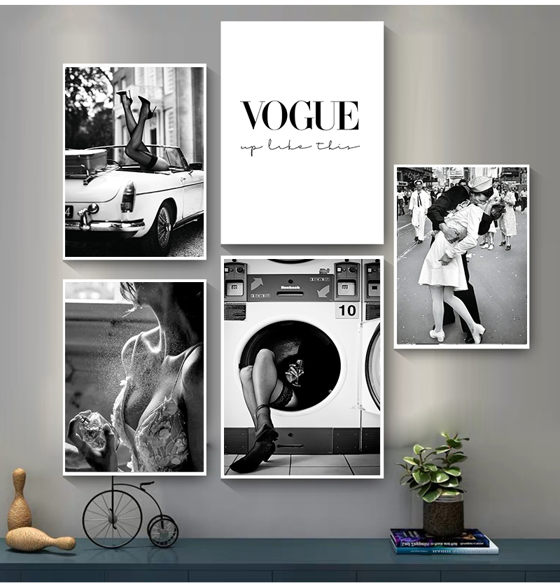 Woman Pictures for Living Room - مراجعة Vintage Fashion Sketches وسعره