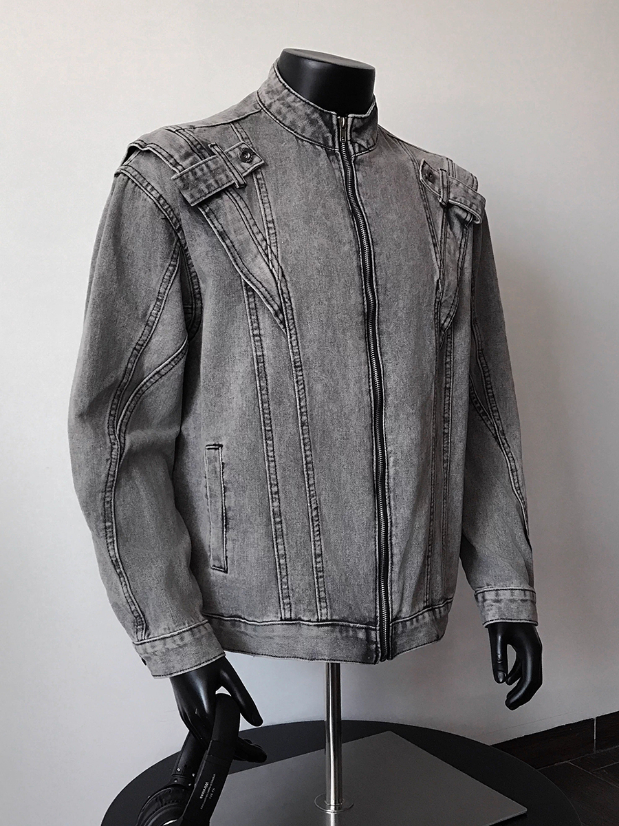 ReddaChic 2000s Distressed Men - مراجعة Patchwork Jean Jacket وسعره